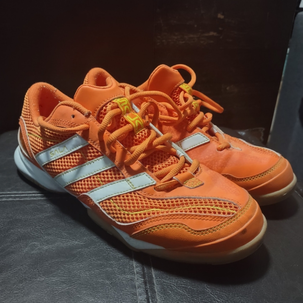 Adidas Indoor Shoes Orange Athletic Shoes